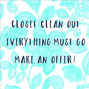 Everything must go!